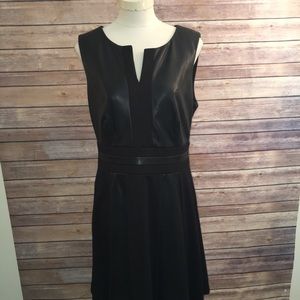 Faux Leather Black dress size 14